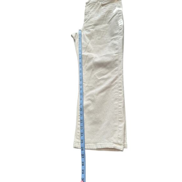 AYR Cream Casual Everyday High Rise The Beat Drop Ankle Cropped Jeans Size 30 - Picture 11 of 12